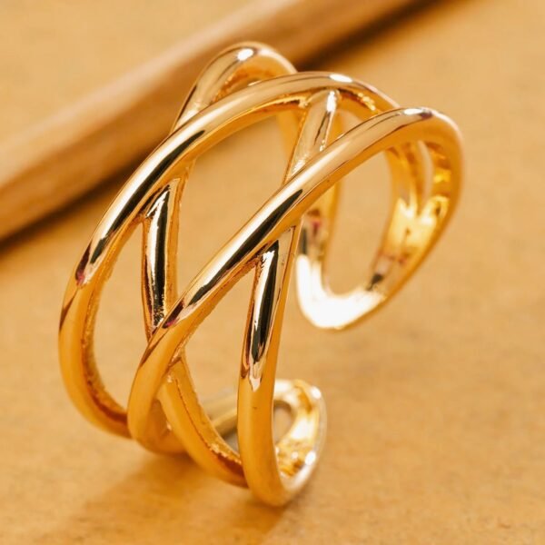 Criss Cross Ring -18 Karat Gold Ring