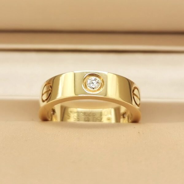 Cartier Love Ring with Diamond Best Selling -18 Karat Gold Plated
